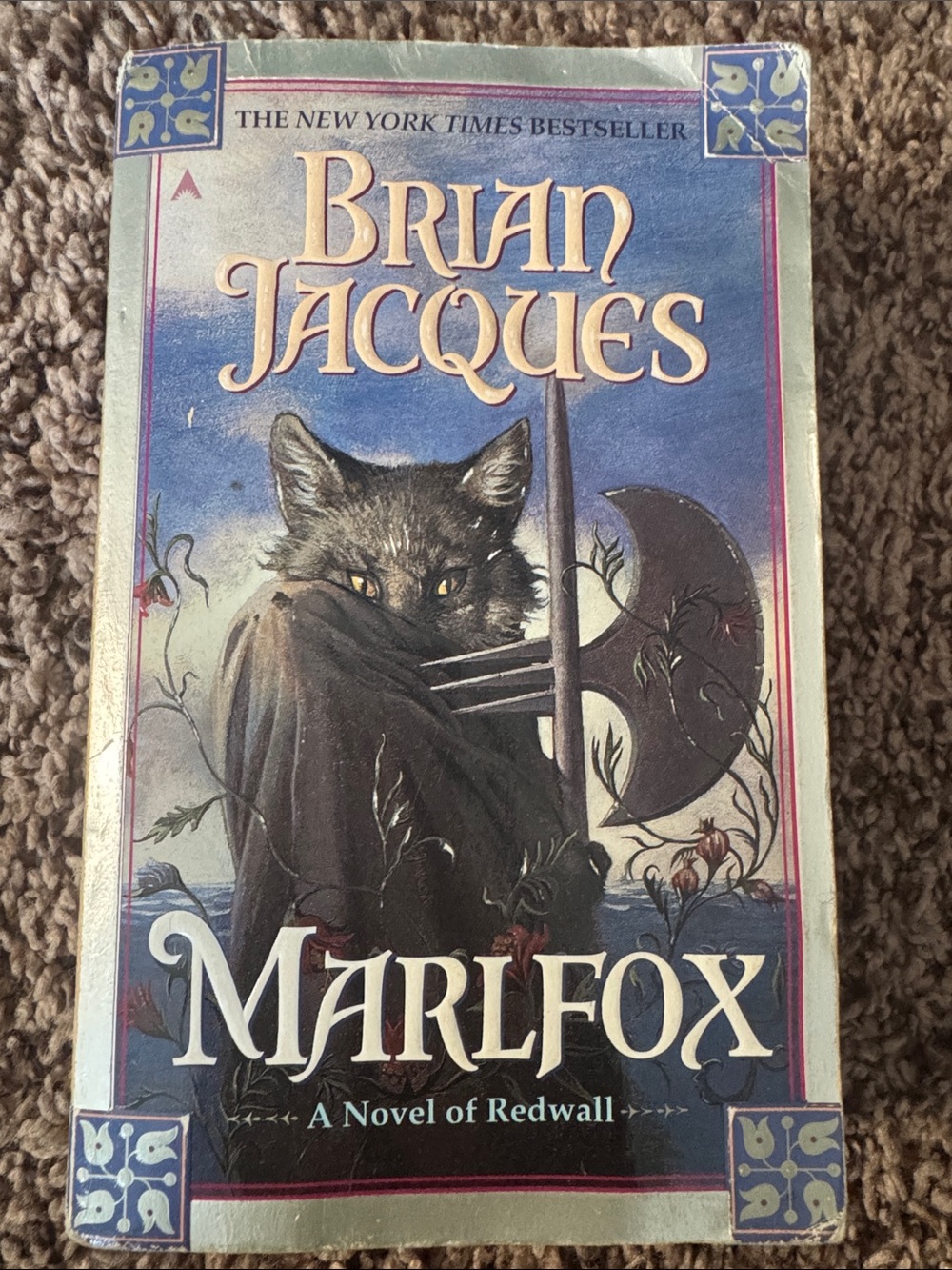 Brian Jacques Marlfox Paperback Book - Blue Cover
